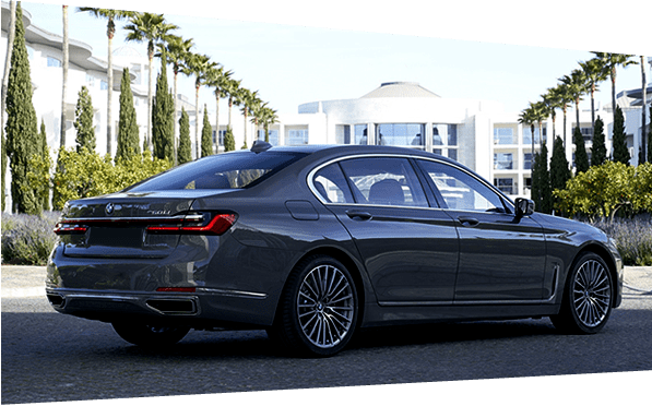 BMW 750i Rental rear