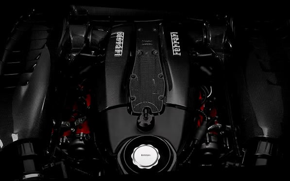 Ferrari F8 Tributo Rental engine