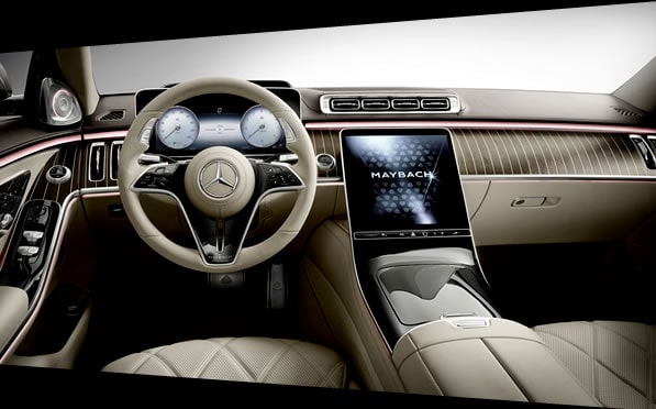 Maybach S580 Rental interior