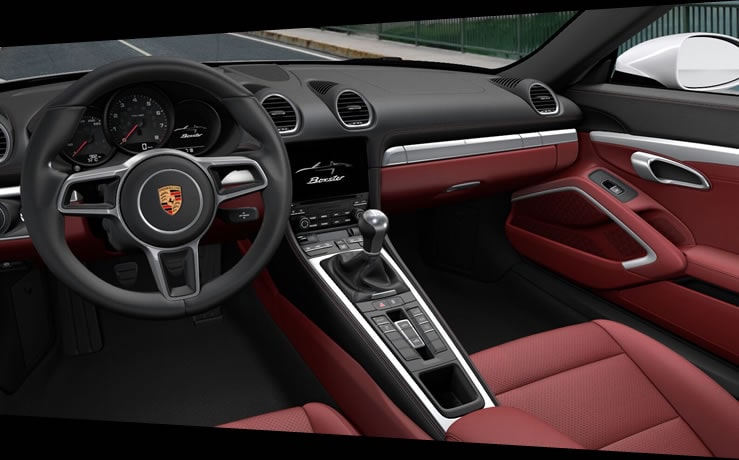 Porsche 718 Boxster Rental Interior