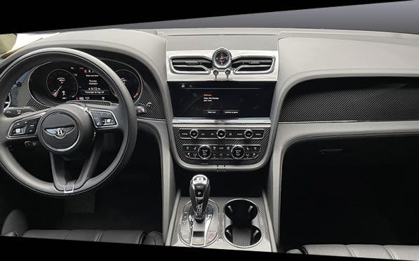 Bentley Bentayga Rental interior