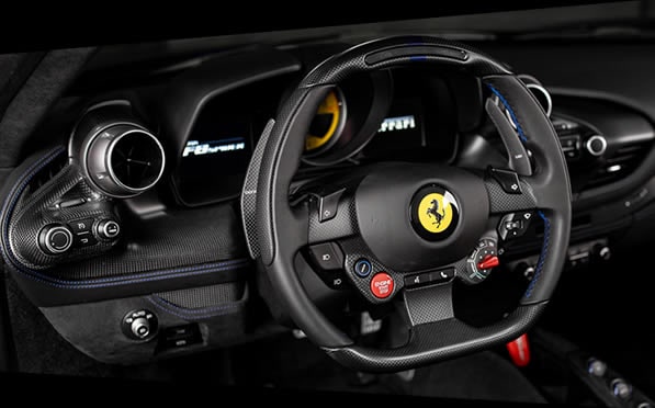 ferrari f8 rental interior