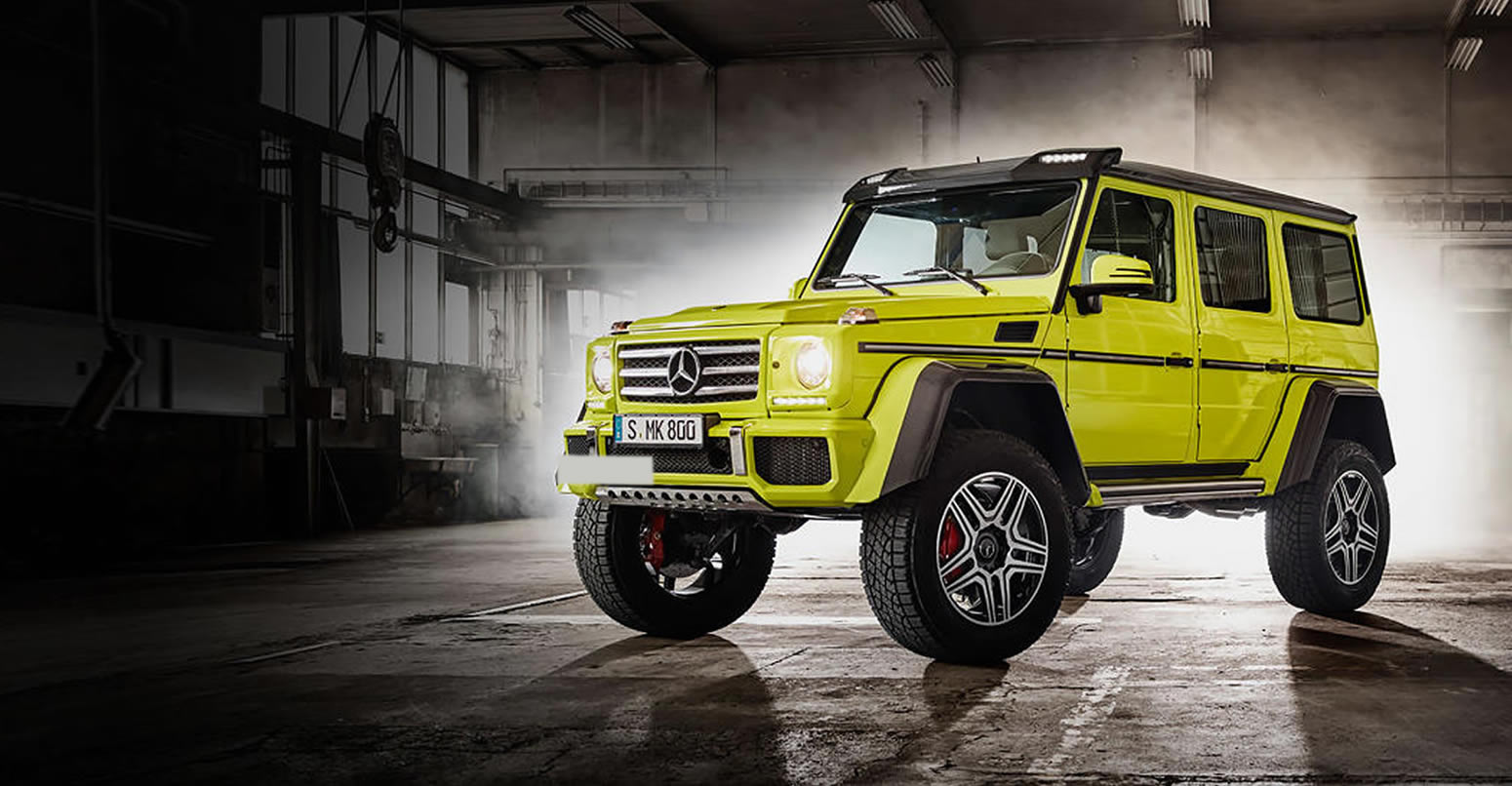 Mercedes G550 Squared Rental front