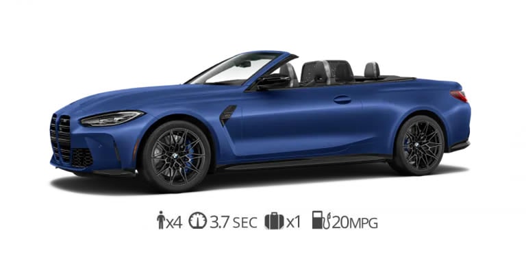 BMW M4 Convertible rental